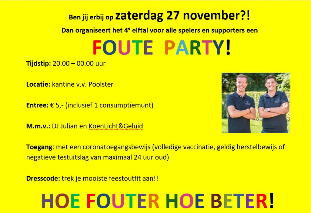 PARTY op 27 november